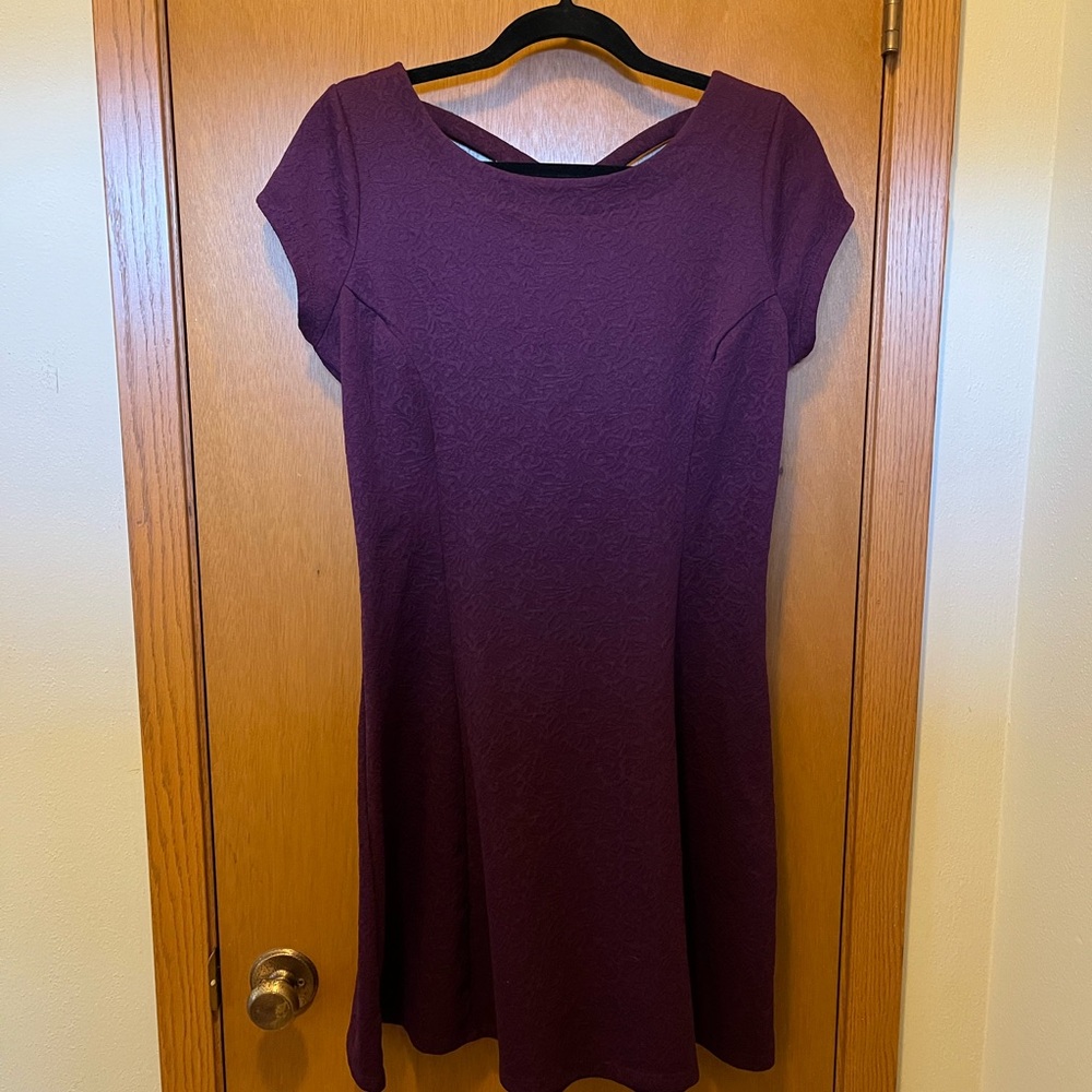 Maurice’s Purple Cap Sleeve Dress Size Medium